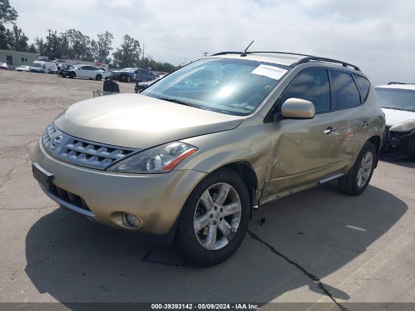 2007 Nissan Murano Sl VIN: JN8AZ08T77W503660 Lot: 39393142