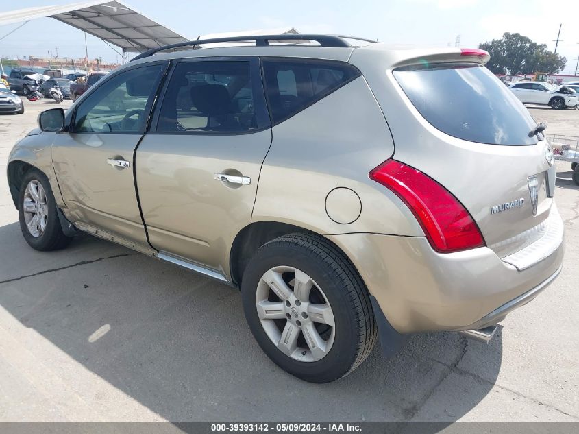 2007 Nissan Murano Sl VIN: JN8AZ08T77W503660 Lot: 39393142