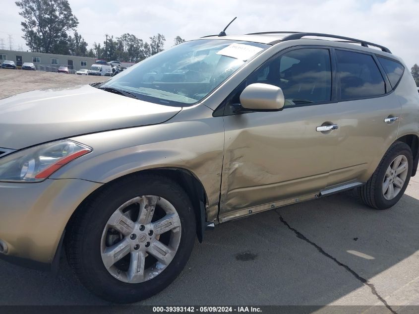 2007 Nissan Murano Sl VIN: JN8AZ08T77W503660 Lot: 39393142