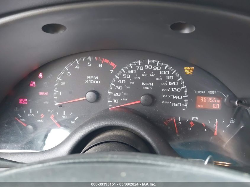 2002 Chevrolet Camaro Z28 VIN: 2G1FP22G222102891 Lot: 39393151