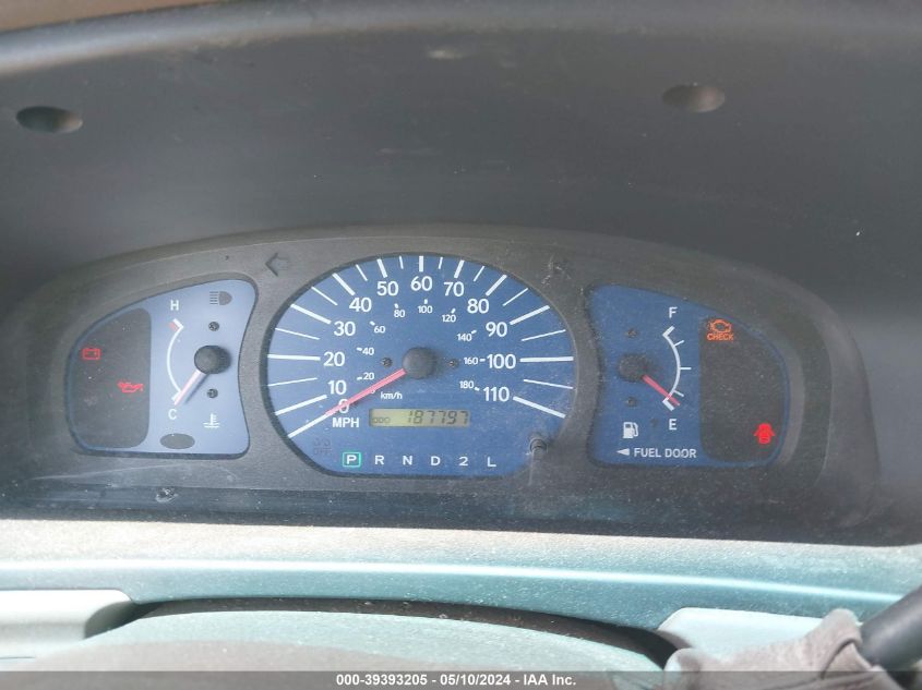 2001 Toyota Sienna Ce VIN: 4T3ZF19C21U346265 Lot: 39393205