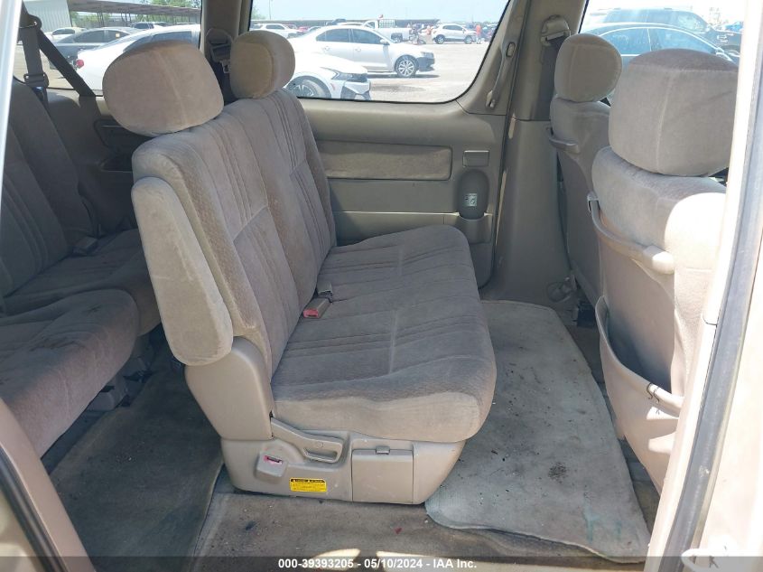 2001 Toyota Sienna Ce VIN: 4T3ZF19C21U346265 Lot: 39393205