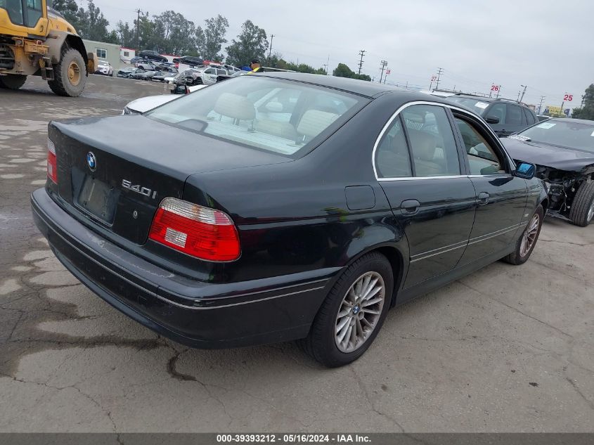 2003 BMW 540Ia VIN: WBADN63463GN87978 Lot: 39393212