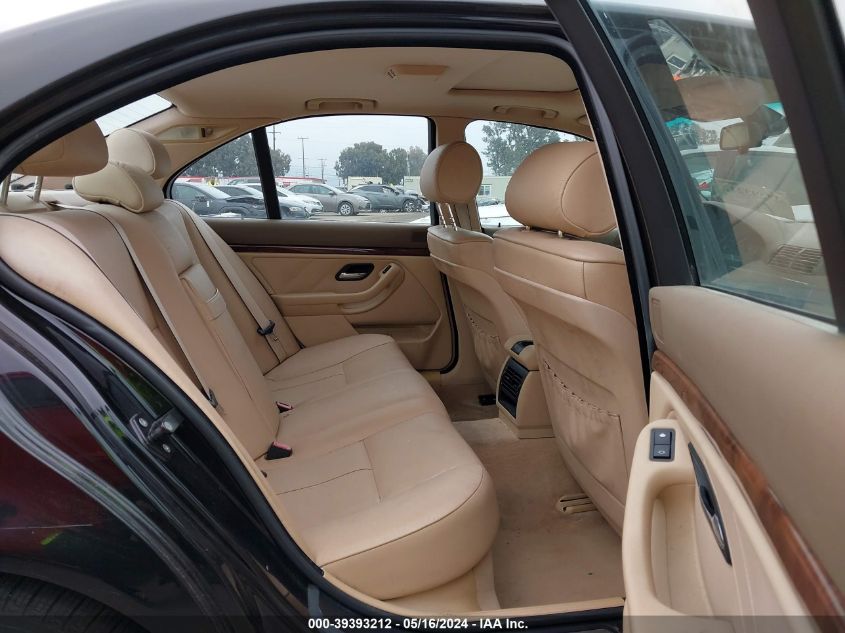 2003 BMW 540Ia VIN: WBADN63463GN87978 Lot: 39393212