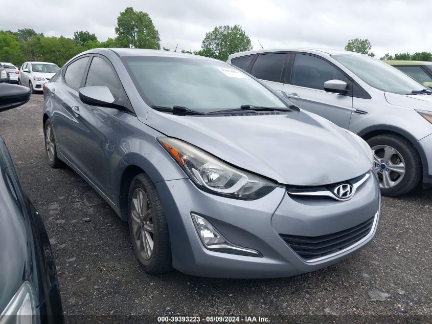 2015 Hyundai Elantra Se VIN: 5NPDH4AE1FH627121 Lot: 39393223