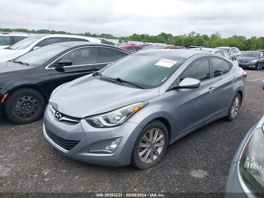 2015 Hyundai Elantra Se VIN: 5NPDH4AE1FH627121 Lot: 39393223