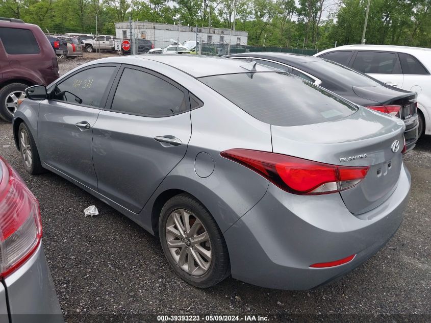 2015 Hyundai Elantra Se VIN: 5NPDH4AE1FH627121 Lot: 39393223