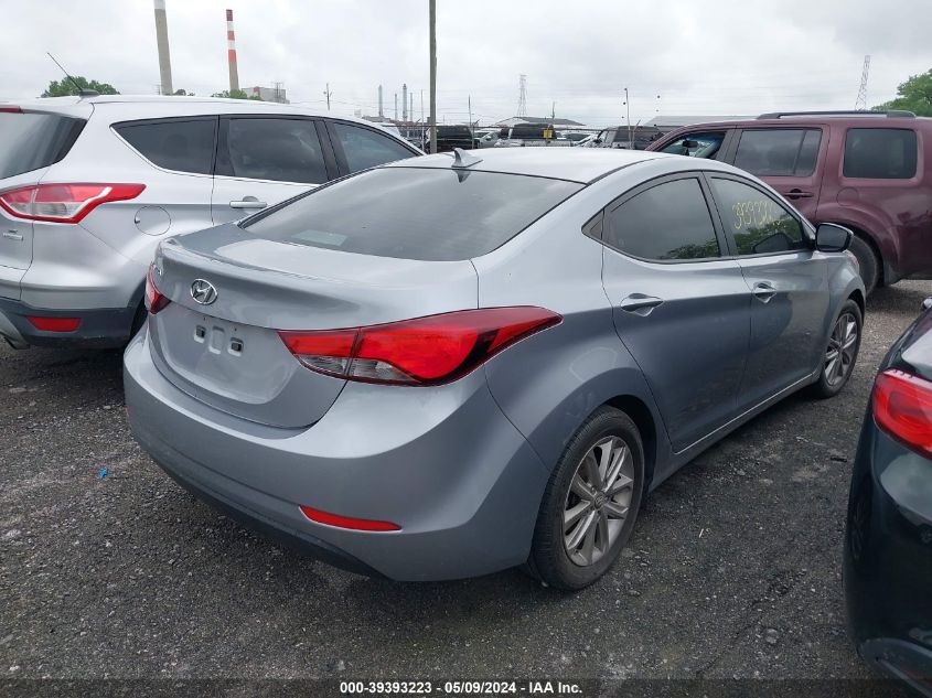 2015 Hyundai Elantra Se VIN: 5NPDH4AE1FH627121 Lot: 39393223