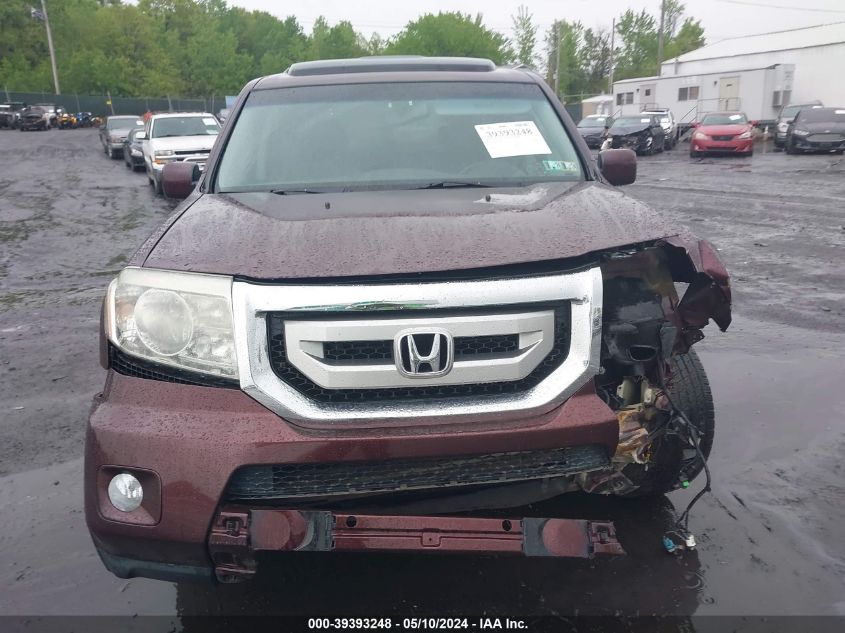 2011 Honda Pilot Ex-L VIN: 5FNYF4H56BB030830 Lot: 39393248