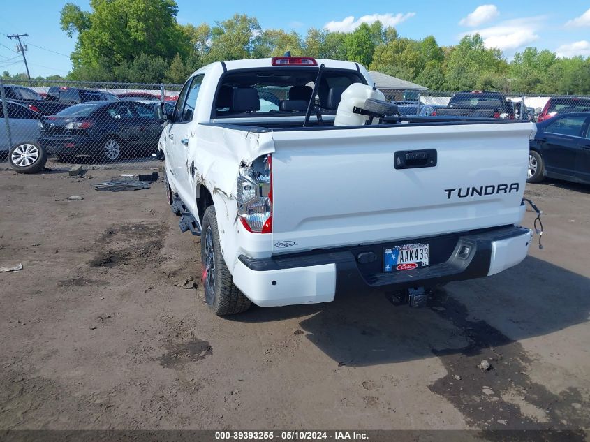 2021 Toyota Tundra Limited VIN: 5TFHY5F16MX033137 Lot: 39393255