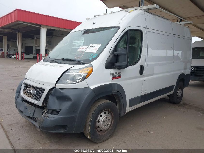 2021 Ram Promaster 1500 High Roof 136 Wb VIN: 3C6LRVBG4ME520099 Lot: 39393272