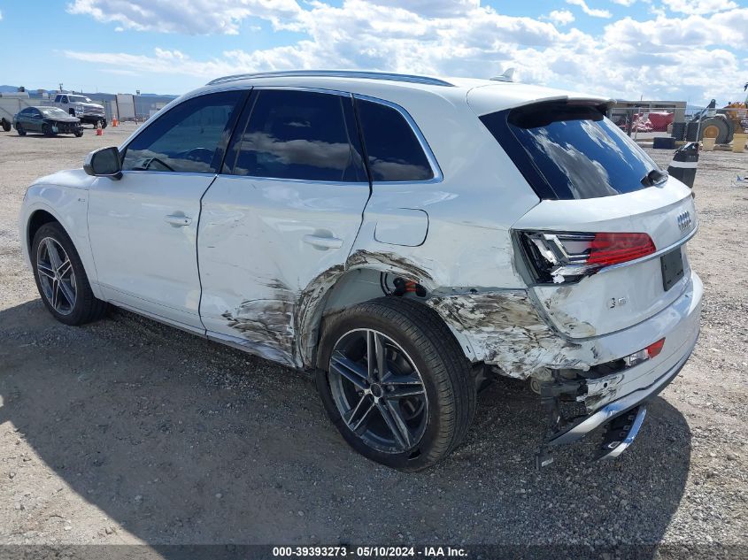 2021 Audi Q5 Premium Plus 55 Tfsi E Quattro S Tronic VIN: WA1E2AFY9M2125523 Lot: 39393273