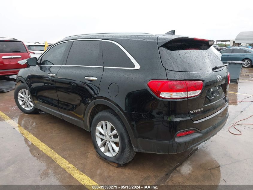 2018 Kia Sorento 2.4L Lx VIN: 5XYPG4A33JG385415 Lot: 39393279