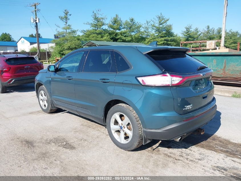 2016 Ford Edge Se VIN: 2FMPK4G97GBB92820 Lot: 39393282