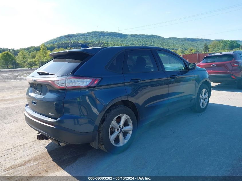 2016 Ford Edge Se VIN: 2FMPK4G97GBB92820 Lot: 39393282