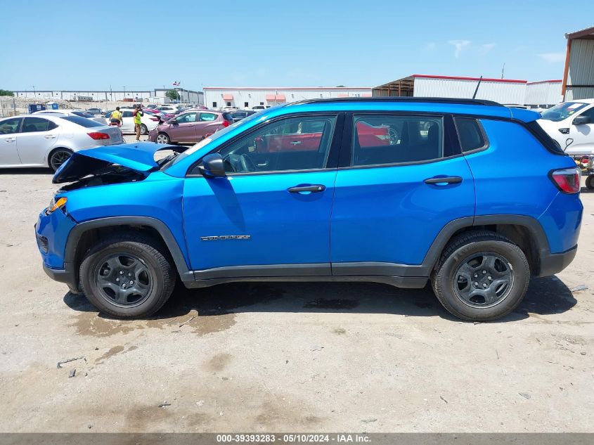 2018 Jeep Compass Sport Fwd VIN: 3C4NJCAB0JT369031 Lot: 39393283