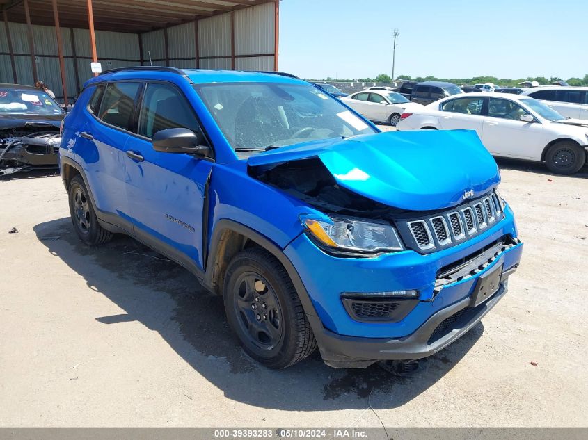 2018 Jeep Compass Sport Fwd VIN: 3C4NJCAB0JT369031 Lot: 39393283