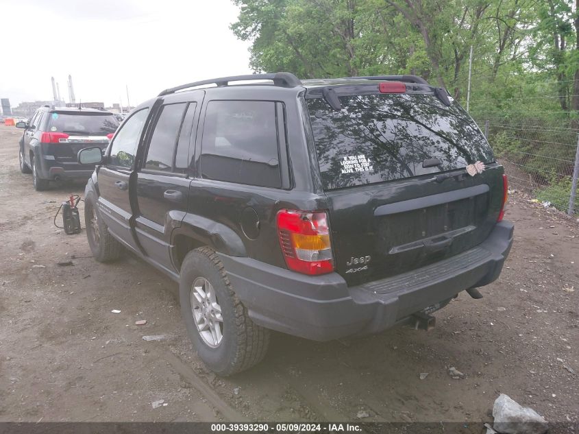 2004 Jeep Grand Cherokee Laredo VIN: 1J4GW48S34C383795 Lot: 39393290