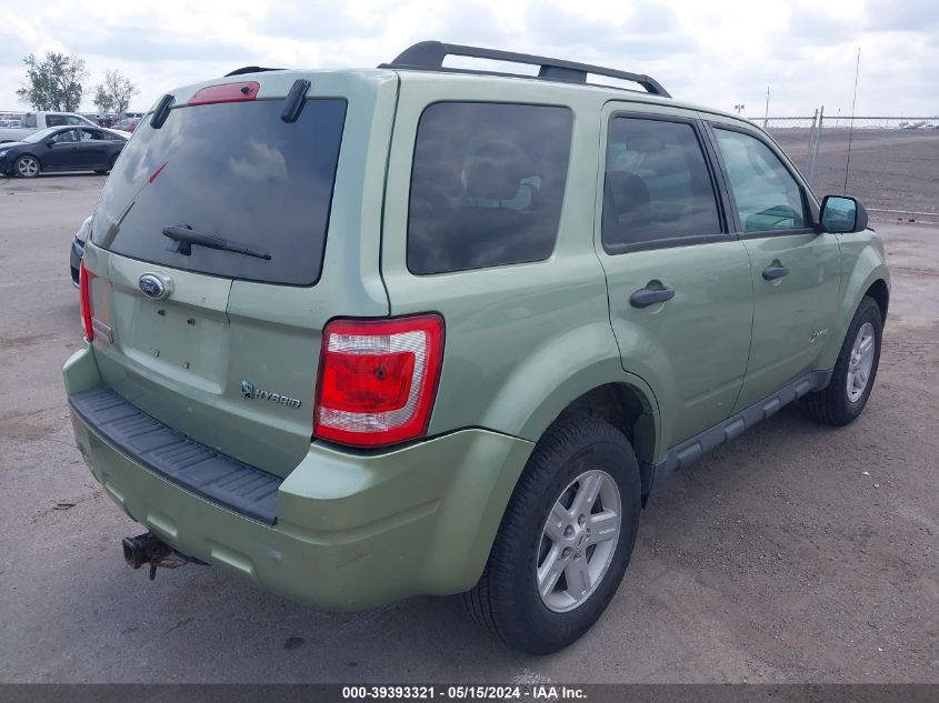 2009 Ford Escape Hybrid Limited VIN: 1FMCU59389KB77095 Lot: 39393321