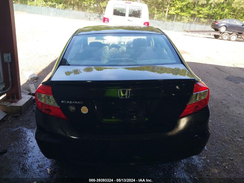 2012 Honda Civic Lx VIN: 2HGFB2F54CH300970 Lot: 39393324