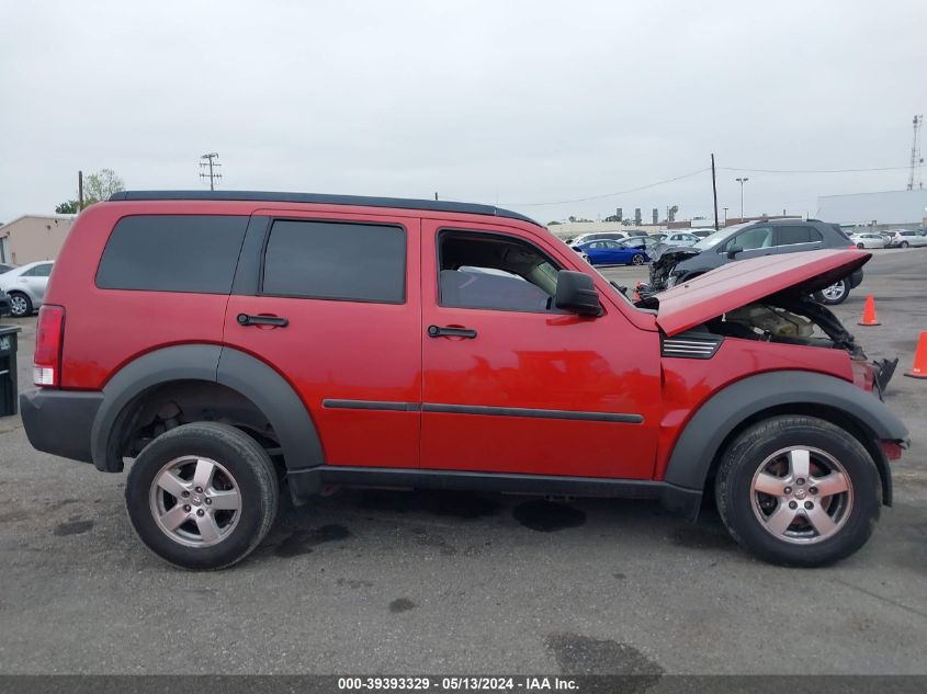 2007 Dodge Nitro Sxt VIN: 1D8GT28K57W562752 Lot: 39393329