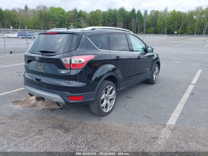 2017 Ford Escape Titanium VIN: 1FMCU9J97HUA33502 Lot: 39393333