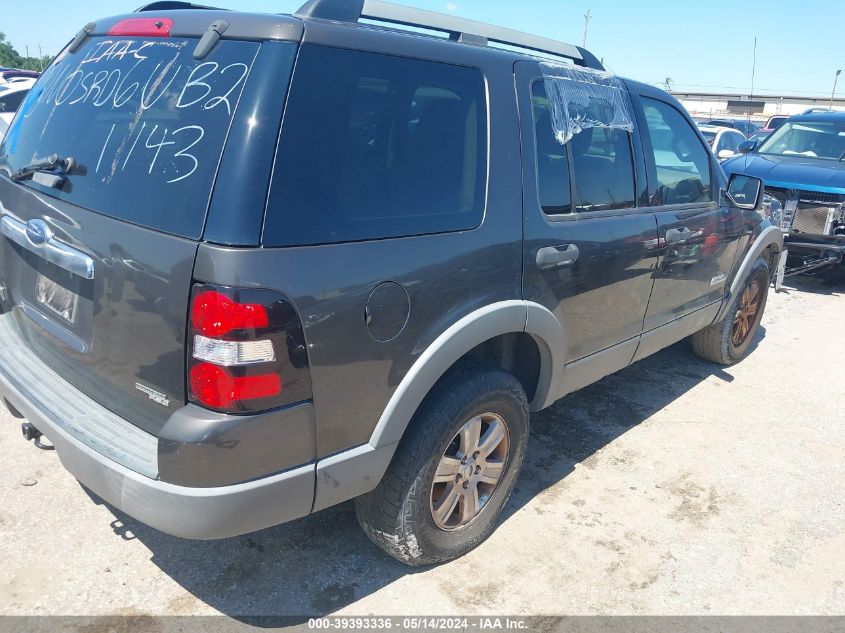 2006 Ford Explorer Xlt VIN: 1FMEU63E96UB21143 Lot: 39393336