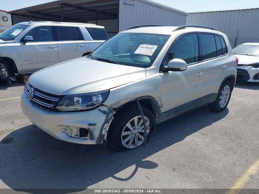 2015 Volkswagen Tiguan Se VIN: WVGAV7AX8FW608697 Lot: 39393343