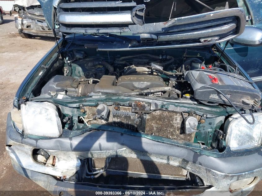 2001 Toyota Tundra Sr5 V8 VIN: 5TBRT34151S131242 Lot: 39393366