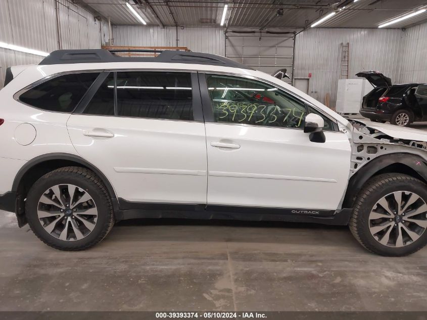 2015 Subaru Outback 3.6R Limited VIN: 4S4BSENC0F3311644 Lot: 39393374