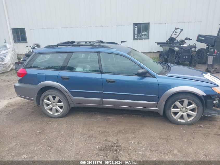 2009 Subaru Outback 2.5I VIN: 4S4BP61C997325021 Lot: 39393376