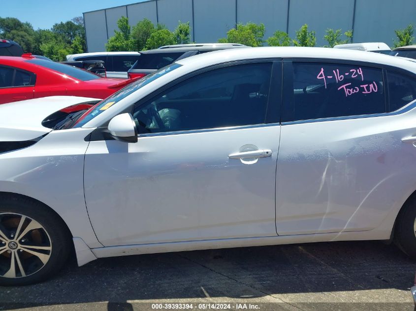 2022 Nissan Sentra Sv Xtronic Cvt VIN: 3N1AB8CV8NY315892 Lot: 39393394