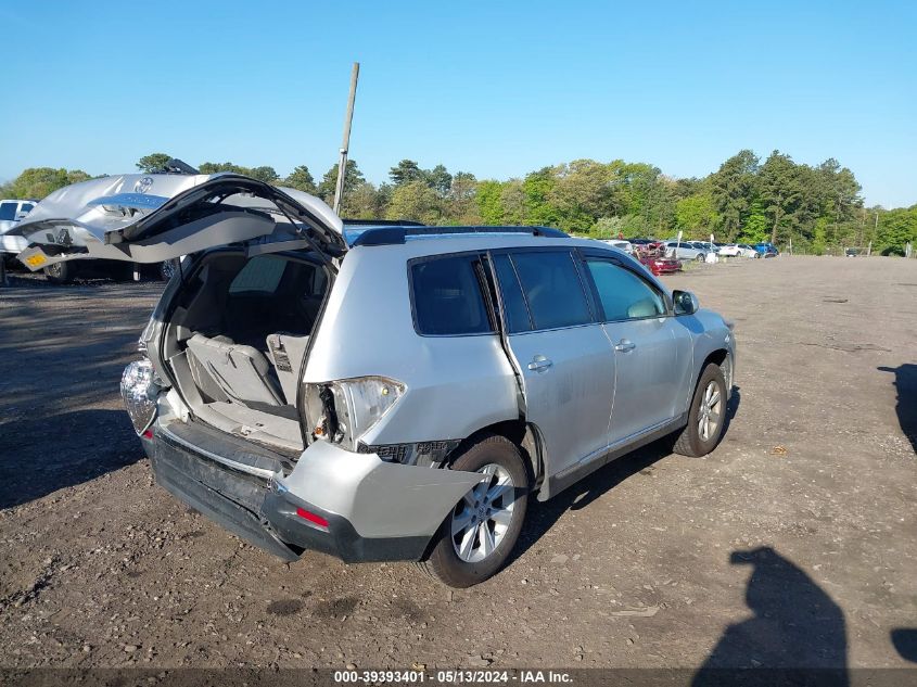 2012 Toyota Highlander Se V6 VIN: 5TDBK3EH6CS149744 Lot: 39393401