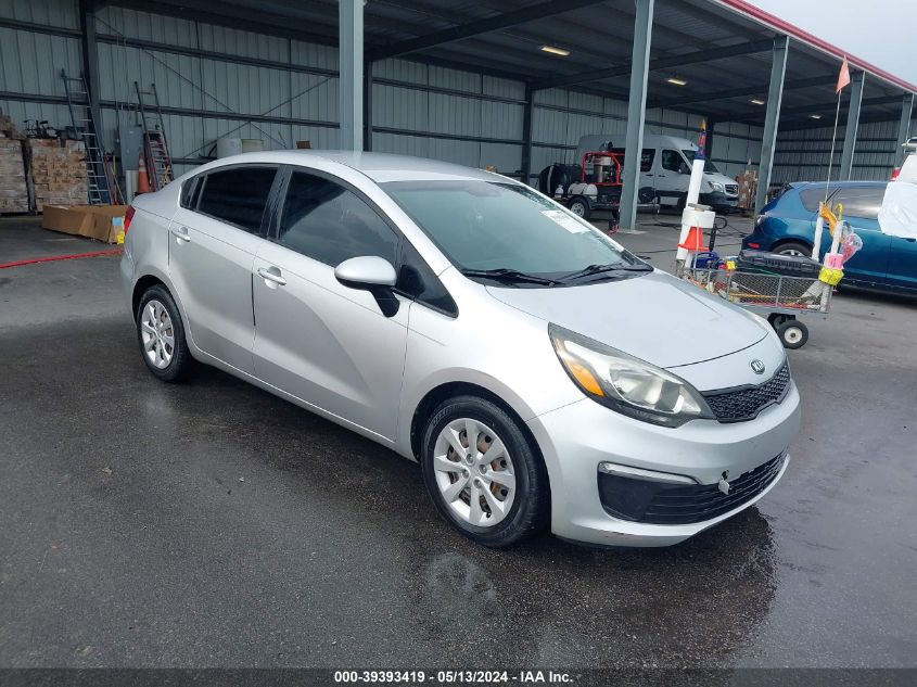 2016 Kia Rio Lx VIN: KNADM4A37G6660384 Lot: 39393419