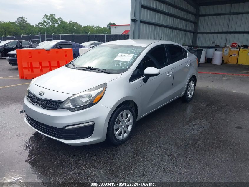 2016 Kia Rio Lx VIN: KNADM4A37G6660384 Lot: 39393419