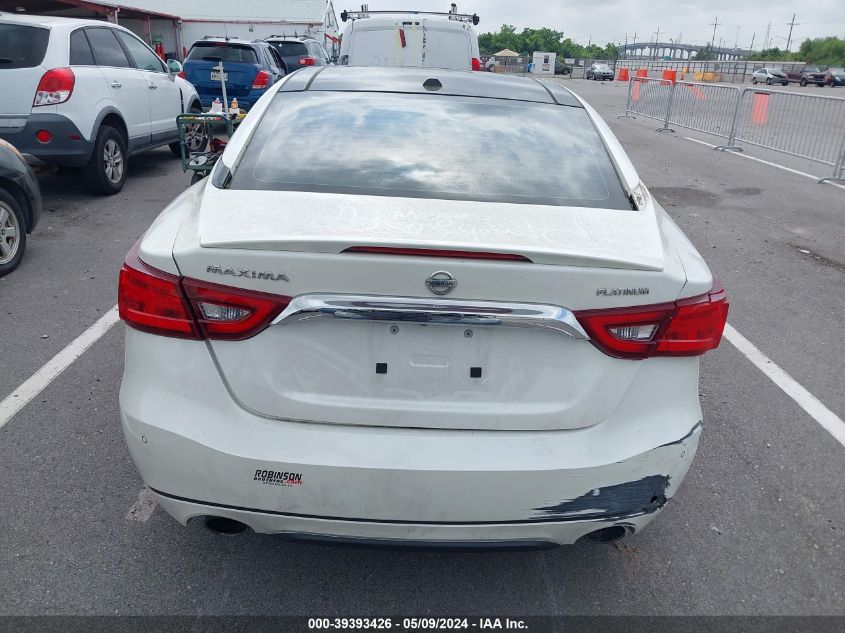 2016 Nissan Maxima 3.5 Platinum VIN: 1N4AA6AP8GC391087 Lot: 39393426