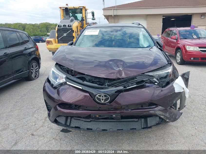 2018 Toyota Rav4 Le VIN: 2T3BFREV8JW728470 Lot: 39393429