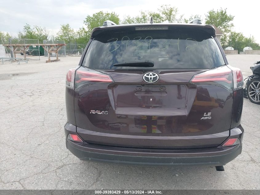 2018 Toyota Rav4 Le VIN: 2T3BFREV8JW728470 Lot: 39393429