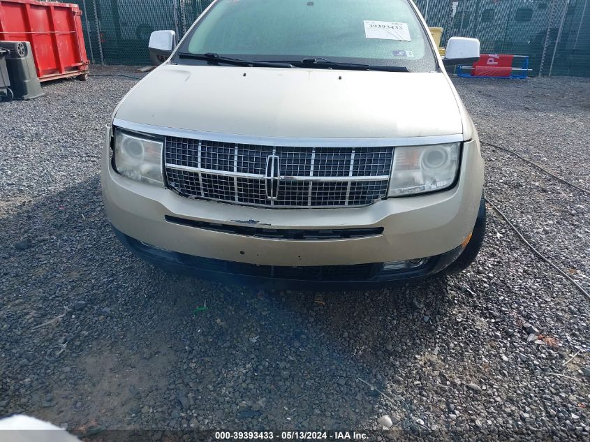 2010 Lincoln Mkx VIN: 2LMDJ8JC2ABJ21344 Lot: 39393433