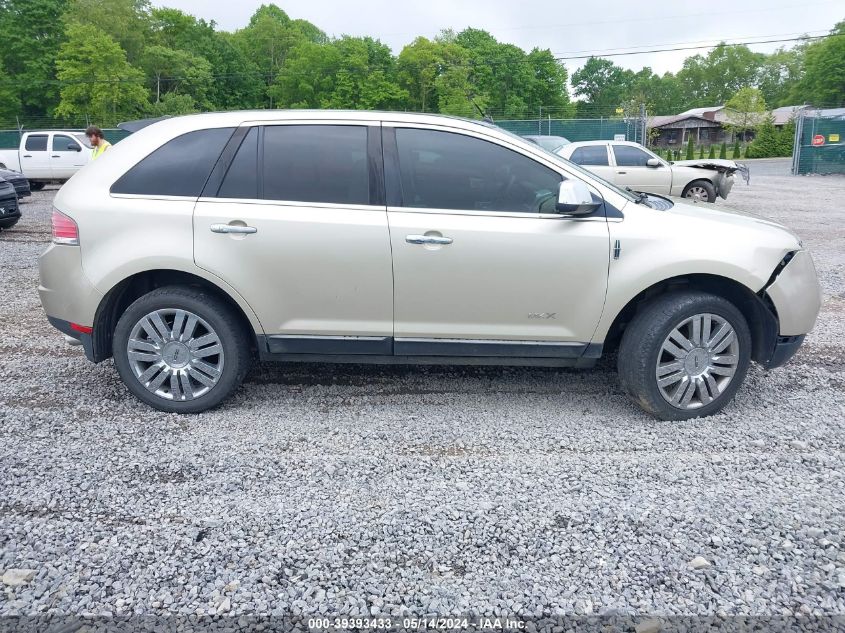 2010 Lincoln Mkx VIN: 2LMDJ8JC2ABJ21344 Lot: 39393433