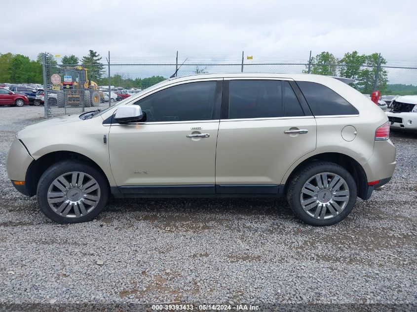 2010 Lincoln Mkx VIN: 2LMDJ8JC2ABJ21344 Lot: 39393433