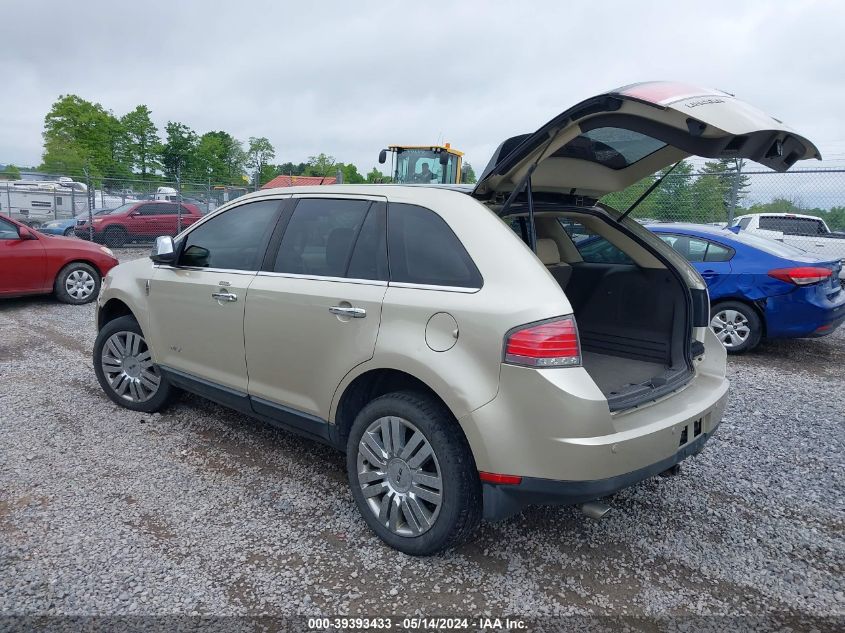 2010 Lincoln Mkx VIN: 2LMDJ8JC2ABJ21344 Lot: 39393433