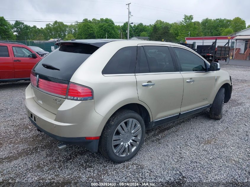 2010 Lincoln Mkx VIN: 2LMDJ8JC2ABJ21344 Lot: 39393433