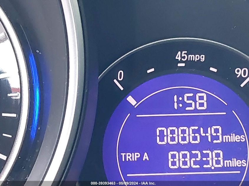 2016 Honda Fit Ex-L VIN: 3HGGK5H8XGM705543 Lot: 39393463