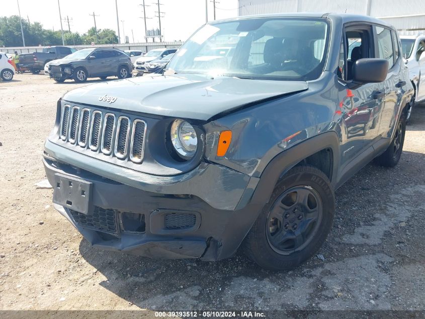 2017 Jeep Renegade Sport Fwd VIN: ZACCJAAB5HPG05511 Lot: 39393512