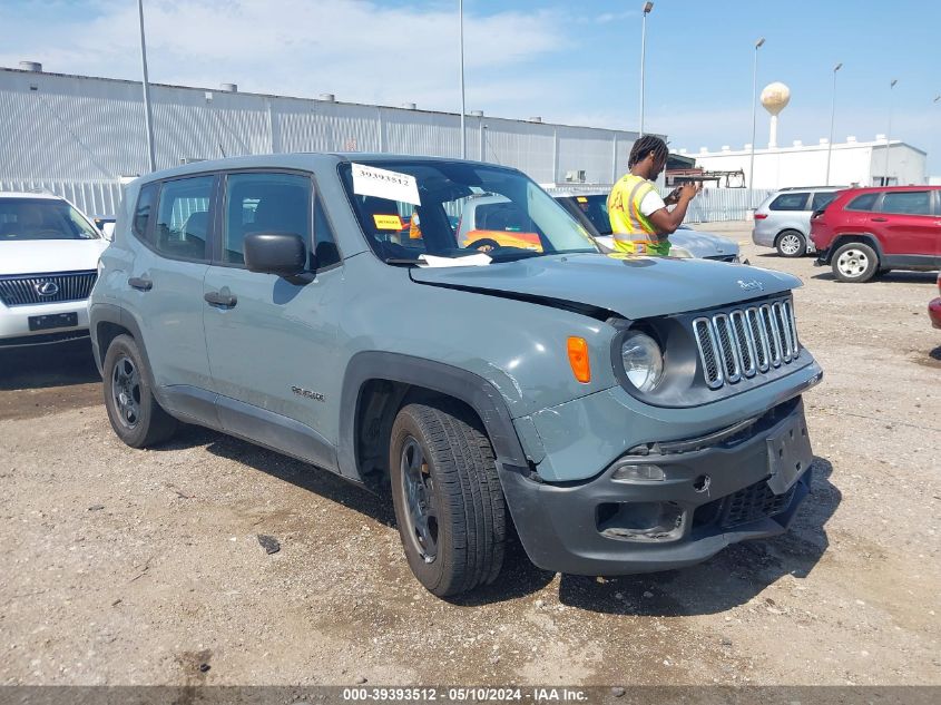 2017 Jeep Renegade Sport Fwd VIN: ZACCJAAB5HPG05511 Lot: 39393512