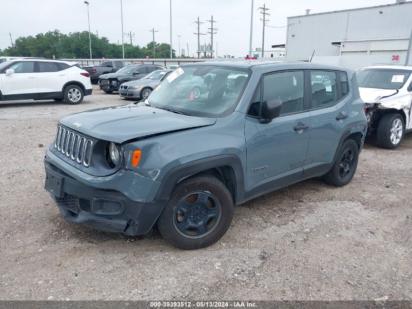 2017 Jeep Renegade Sport Fwd VIN: ZACCJAAB5HPG05511 Lot: 39393512