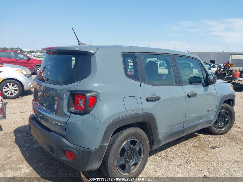 2017 Jeep Renegade Sport Fwd VIN: ZACCJAAB5HPG05511 Lot: 39393512