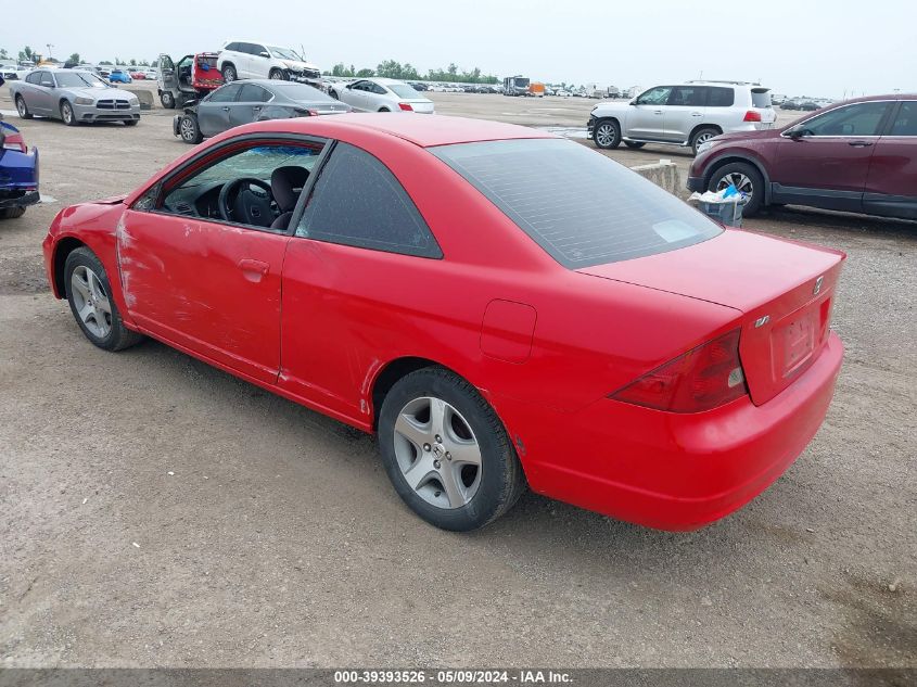 2003 Honda Civic Lx VIN: 1HGEM22563L015380 Lot: 39393526