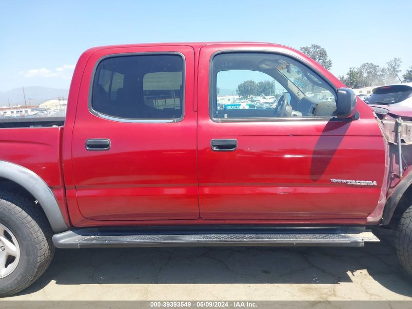 2001 Toyota Tacoma Base V6 VIN: 5TEHN72N11Z835547 Lot: 39393549